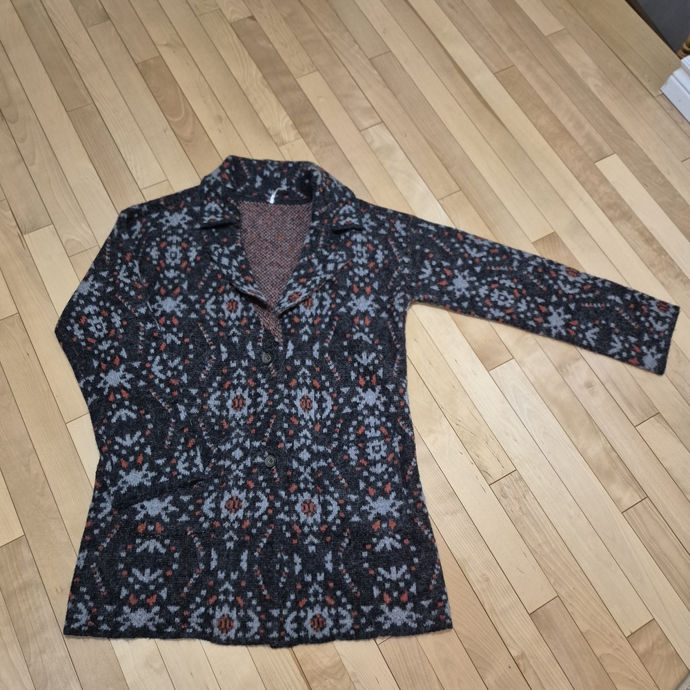 Free People Wool/Alpaca Blend Boho Cardigan
